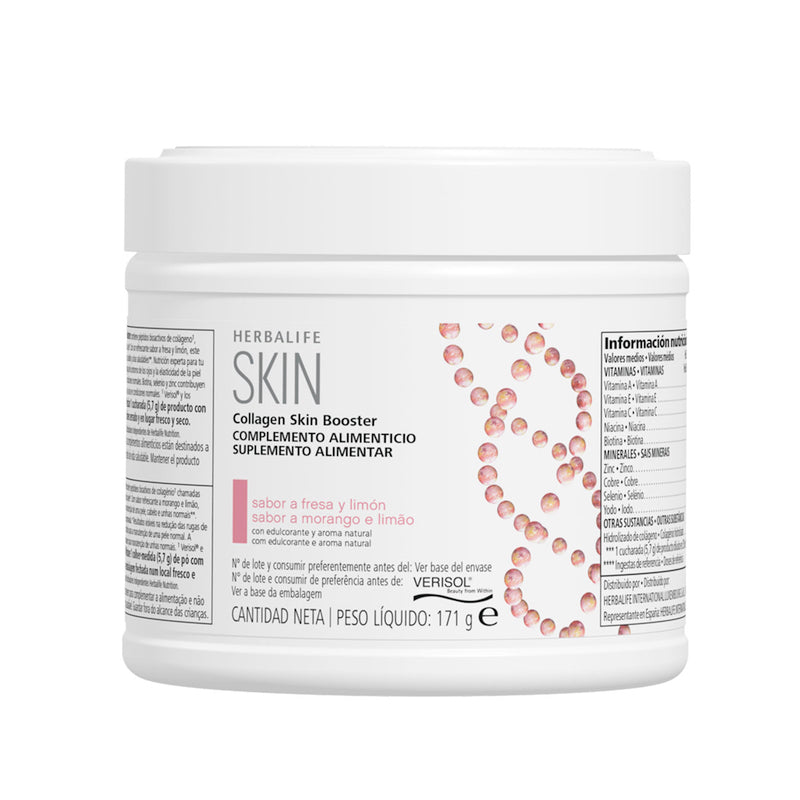 Herbalife SKIN Collagen Skin Booster Ernährung für deine Haut Erdbeer - und Zitronengeschmack 171 g