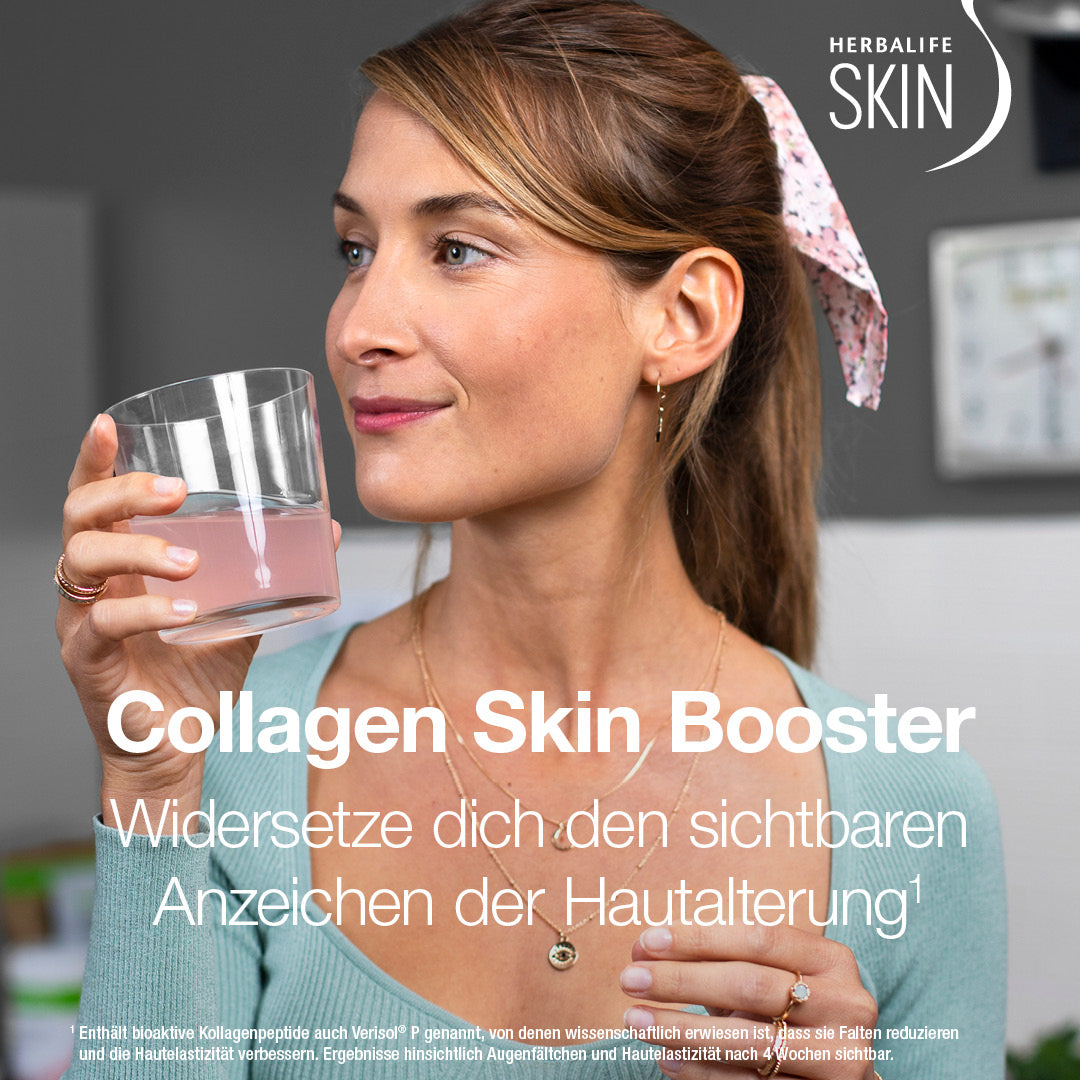 Herbalife SKIN Collagen Skin Booster Ernährung für deine Haut Erdbeer - und Zitronengeschmack 171 g